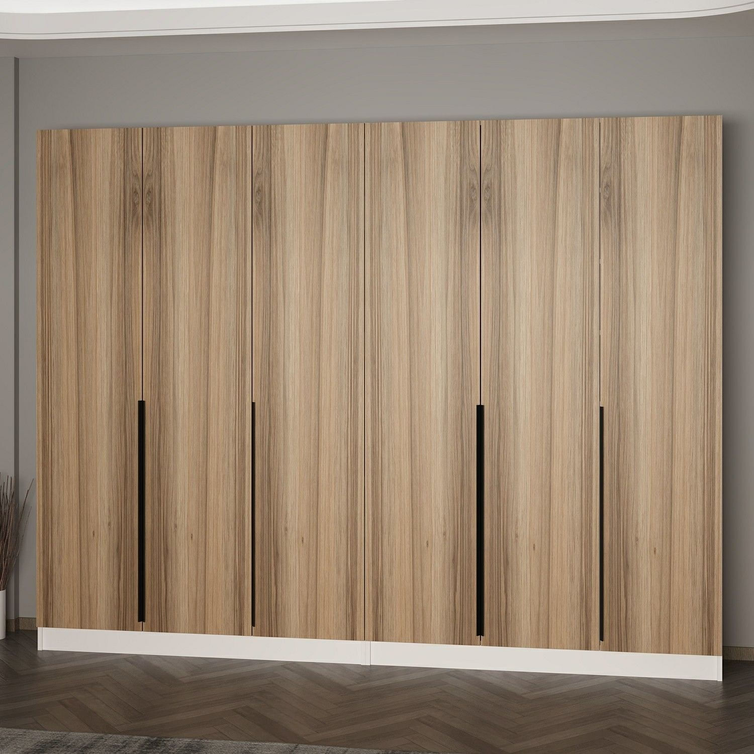 Cuier hol Hanah Home, PAL melaminat, 270 x 35 x 210 cm, nuc, 506MNR3255 — imaginea 3
