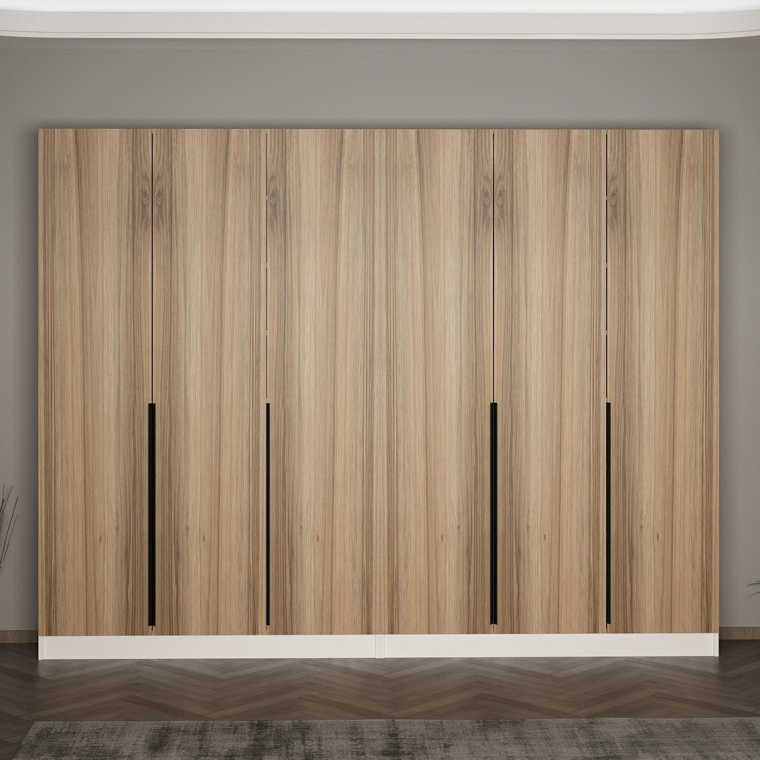 Cuier hol Hanah Home, PAL melaminat, 270 x 35 x 210 cm, nuc, 506MNR3255 — imaginea 6