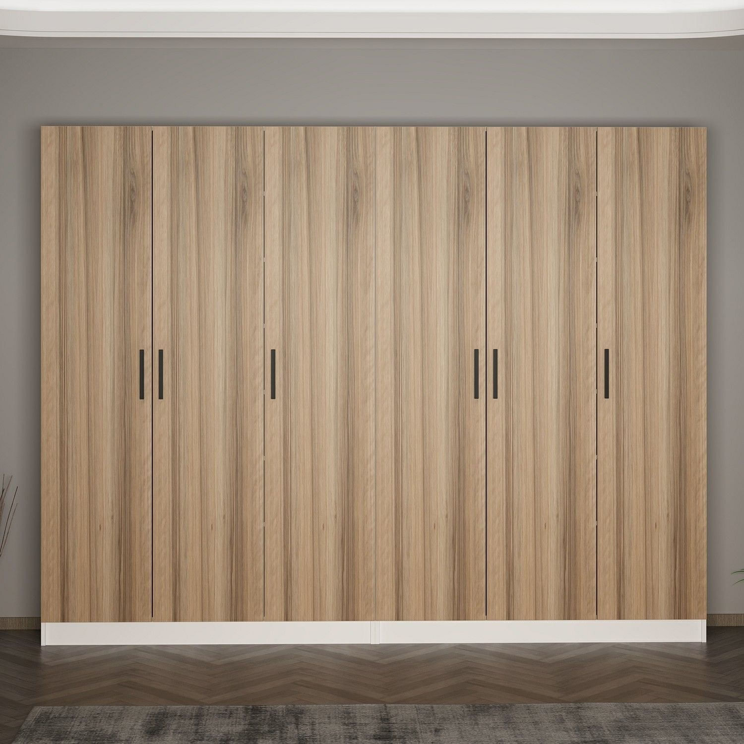 Cuier hol Hanah Home, PAL melaminat, 270 x 35 x 210 cm, nuc, 506MNR3199 — imaginea 2