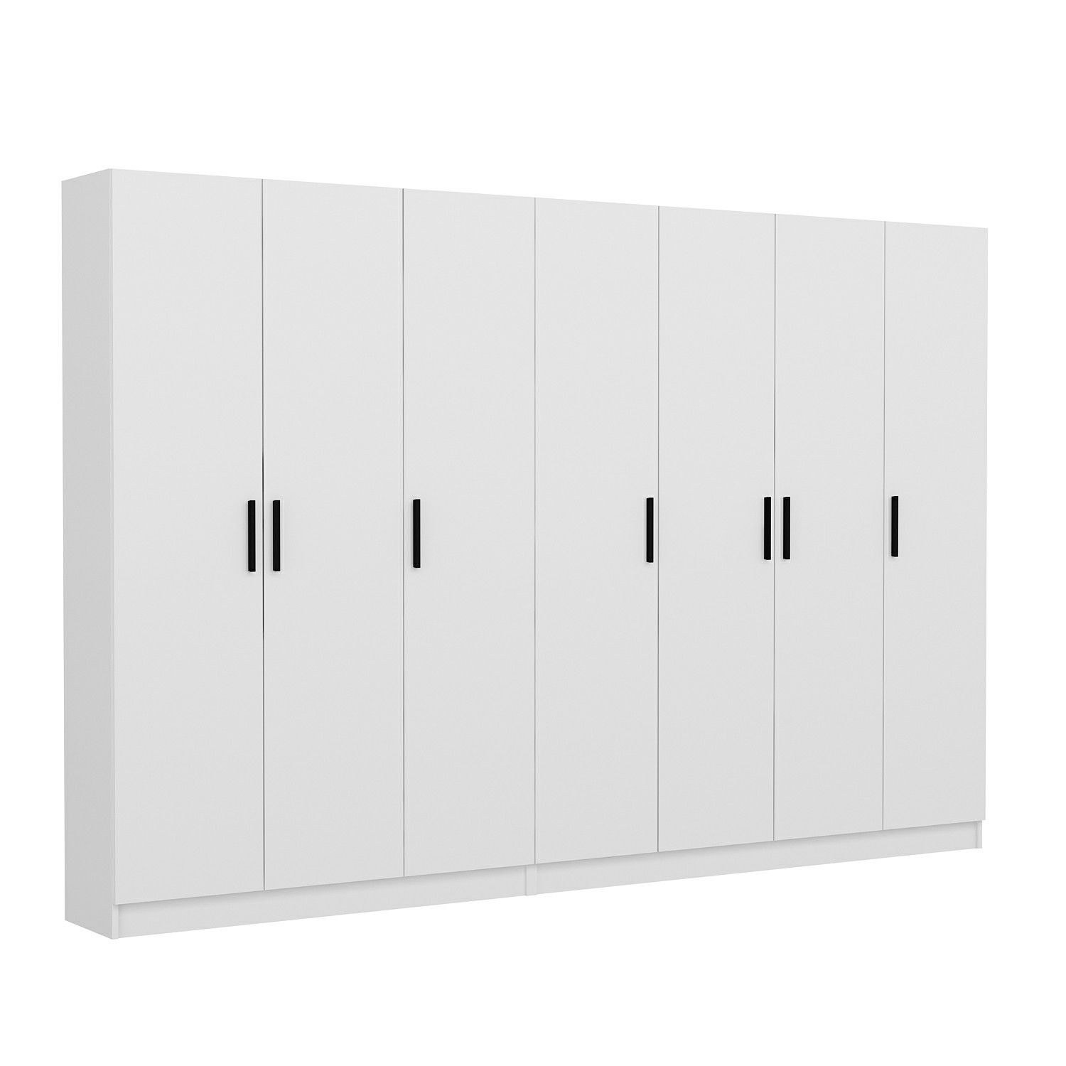 Cuier hol Hanah Home, PAL melaminat, 315 x 35 x 210 cm, alb, 506MNR3179 — imaginea 2