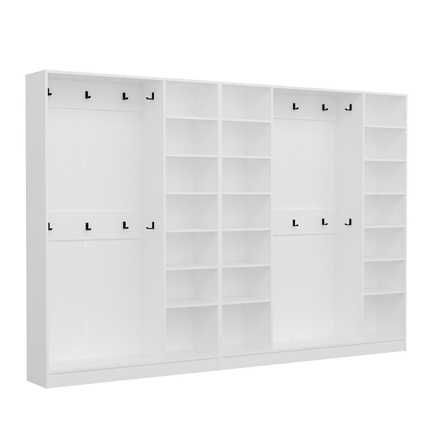 Cuier hol Hanah Home, PAL melaminat, 315 x 35 x 210 cm, alb, 506MNR3179 — imaginea 3