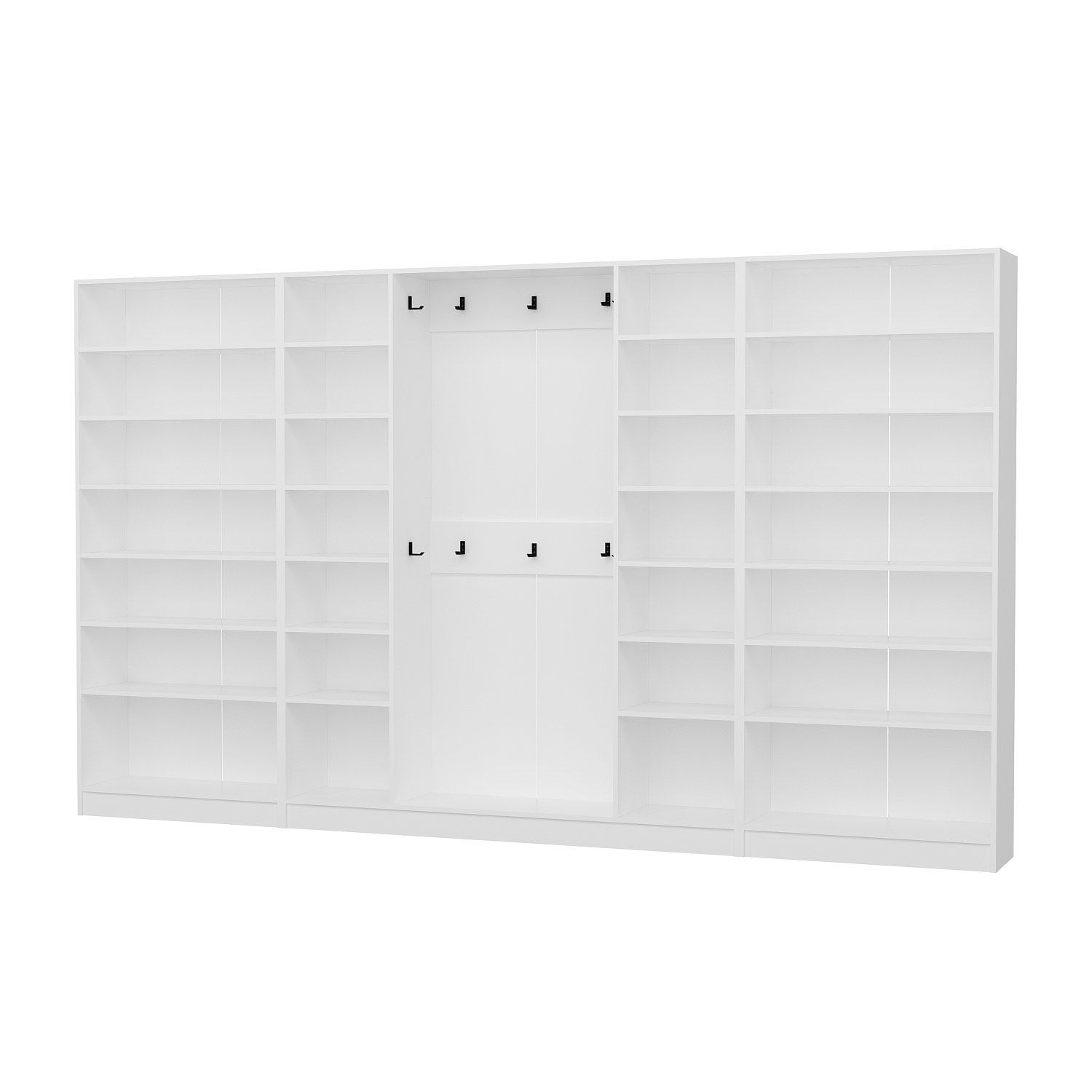 Cuier hol Hanah Home, PAL melaminat, 360 x 35 x 210 cm, alb, 506MNR3813 — imaginea 3