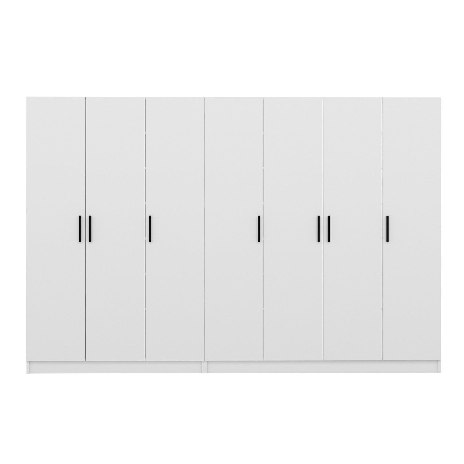 Cuier hol Hanah Home, PAL melaminat, 315 x 35 x 210 cm, alb, 506MNR3179 — imaginea 7