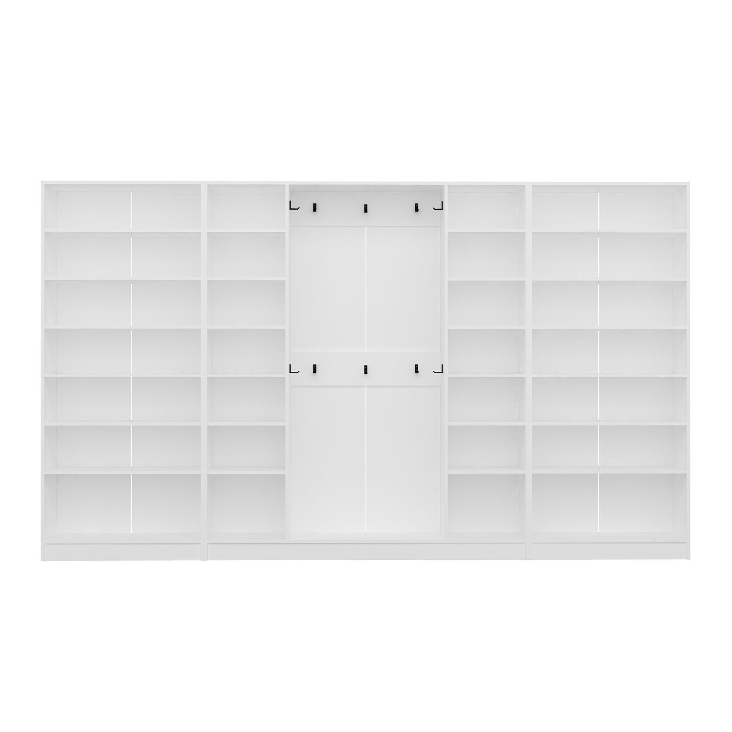 Cuier hol Hanah Home, PAL melaminat, 360 x 35 x 210 cm, alb, 506MNR3813 — imaginea 4