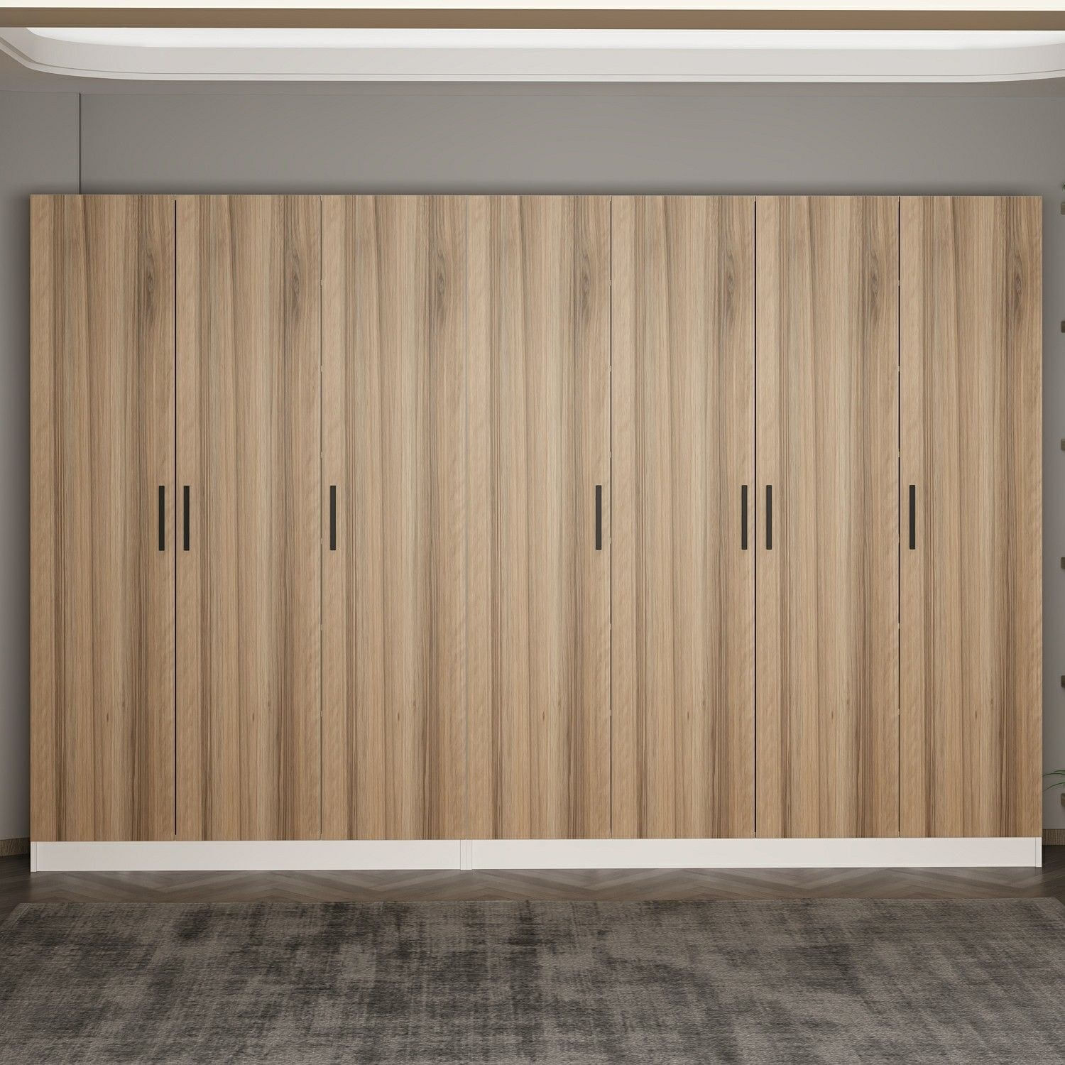 Cuier hol Hanah Home, PAL melaminat, 315 x 35 x 210 cm, nuc, 506MNR3202 — imaginea 3