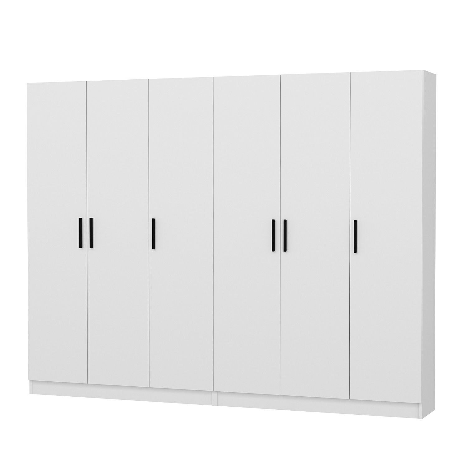 Cuier hol Hanah Home, PAL melaminat, 270 x 35 x 210 cm, alb, 506MNR3177 — imaginea 6