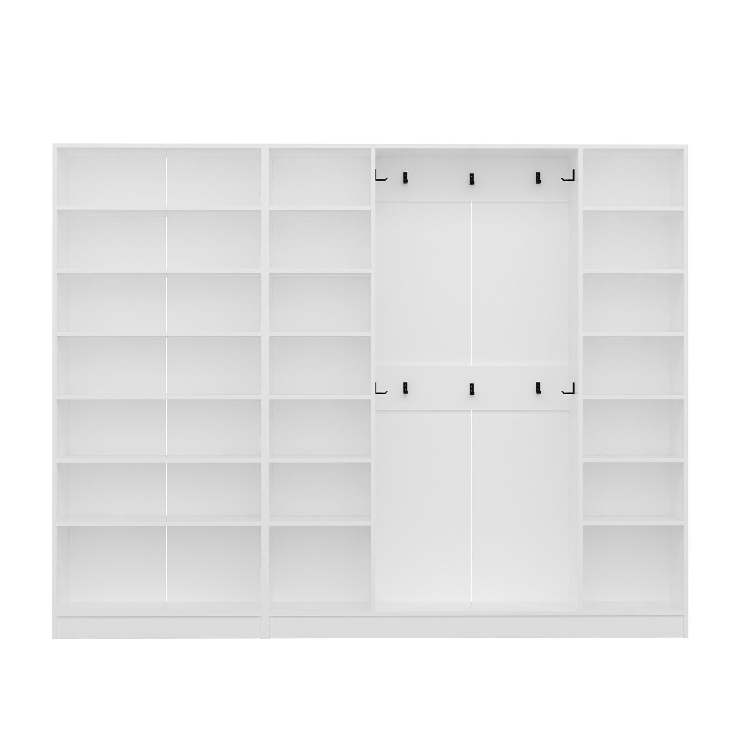 Cuier hol Hanah Home, PAL melaminat, 270 x 35 x 210 cm, alb, 506MNR3809 — imaginea 4