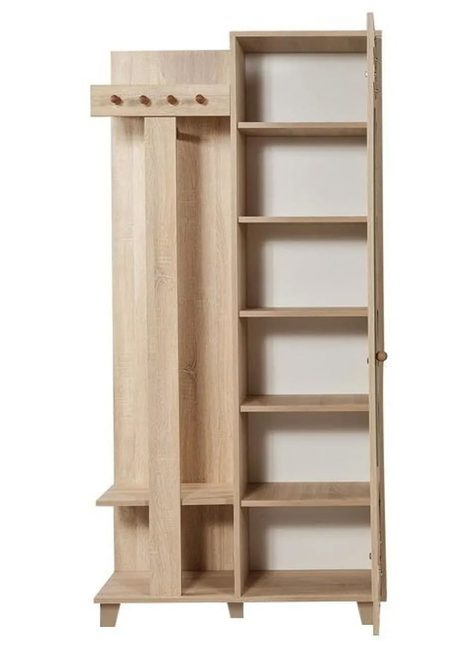 Cuier hol Hanah Home, PAL melaminat, 90 x 36 x 192 cm, stejar sonoma, 869VEL4837 — imaginea 3