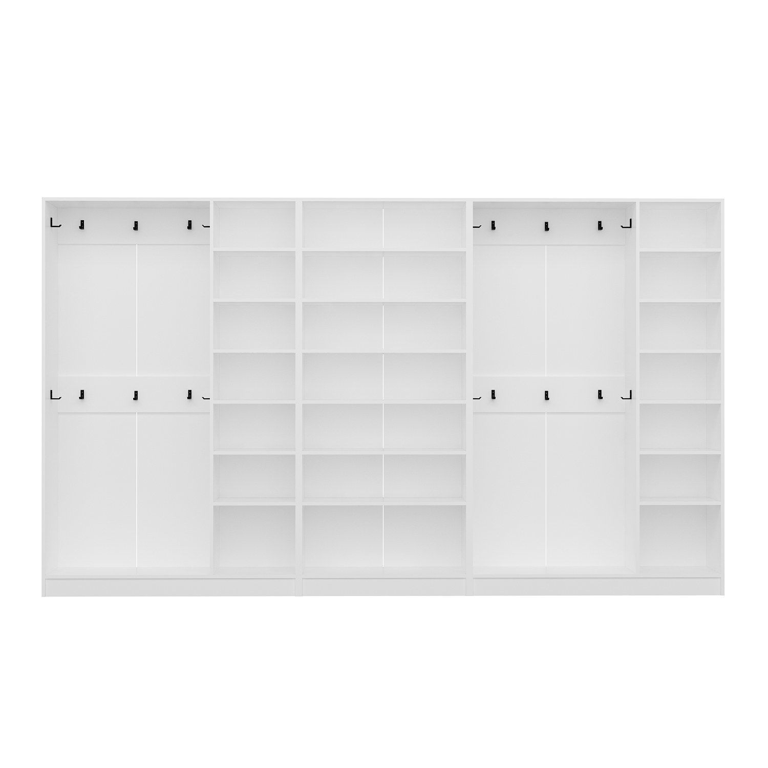 Cuier hol Hanah Home, PAL melaminat, 360 x 35 x 210 cm, alb, 506MNR3814