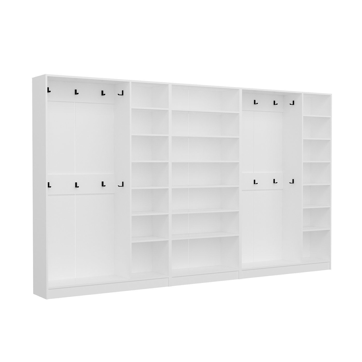 Cuier hol Hanah Home, PAL melaminat, 360 x 35 x 210 cm, alb, 506MNR3814 — imaginea 2