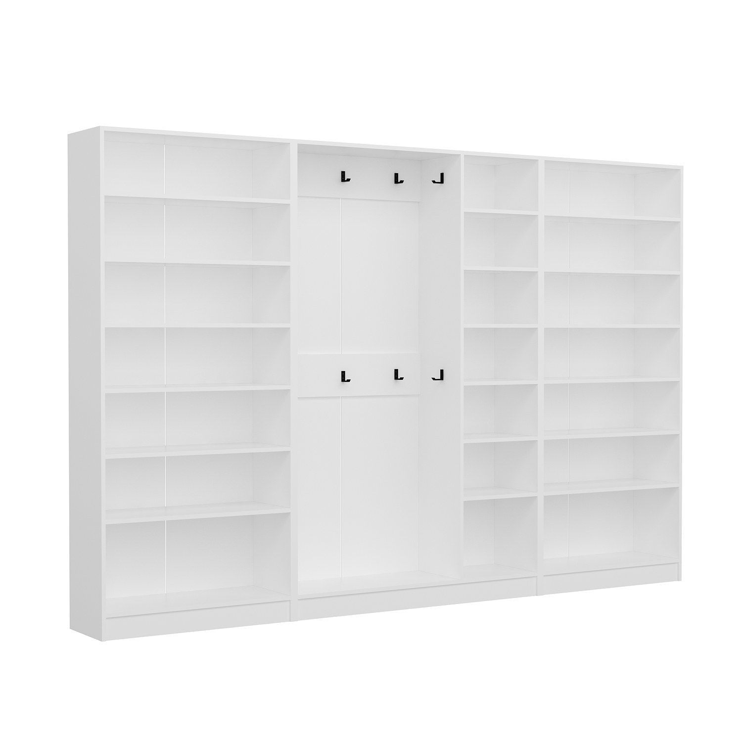 Cuier hol Hanah Home, PAL melaminat, 315 x 35 x 210 cm, alb, 506MNR3811 — imaginea 3