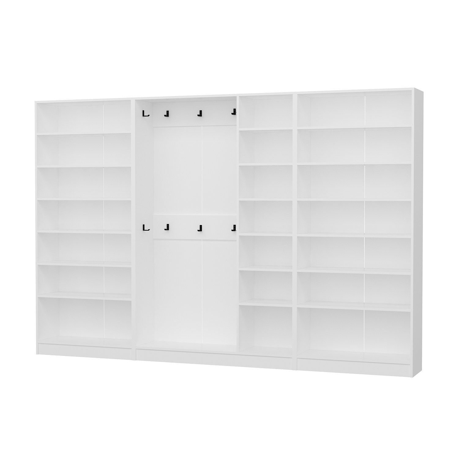 Cuier hol Hanah Home, PAL melaminat, 315 x 35 x 210 cm, alb, 506MNR3811 — imaginea 4