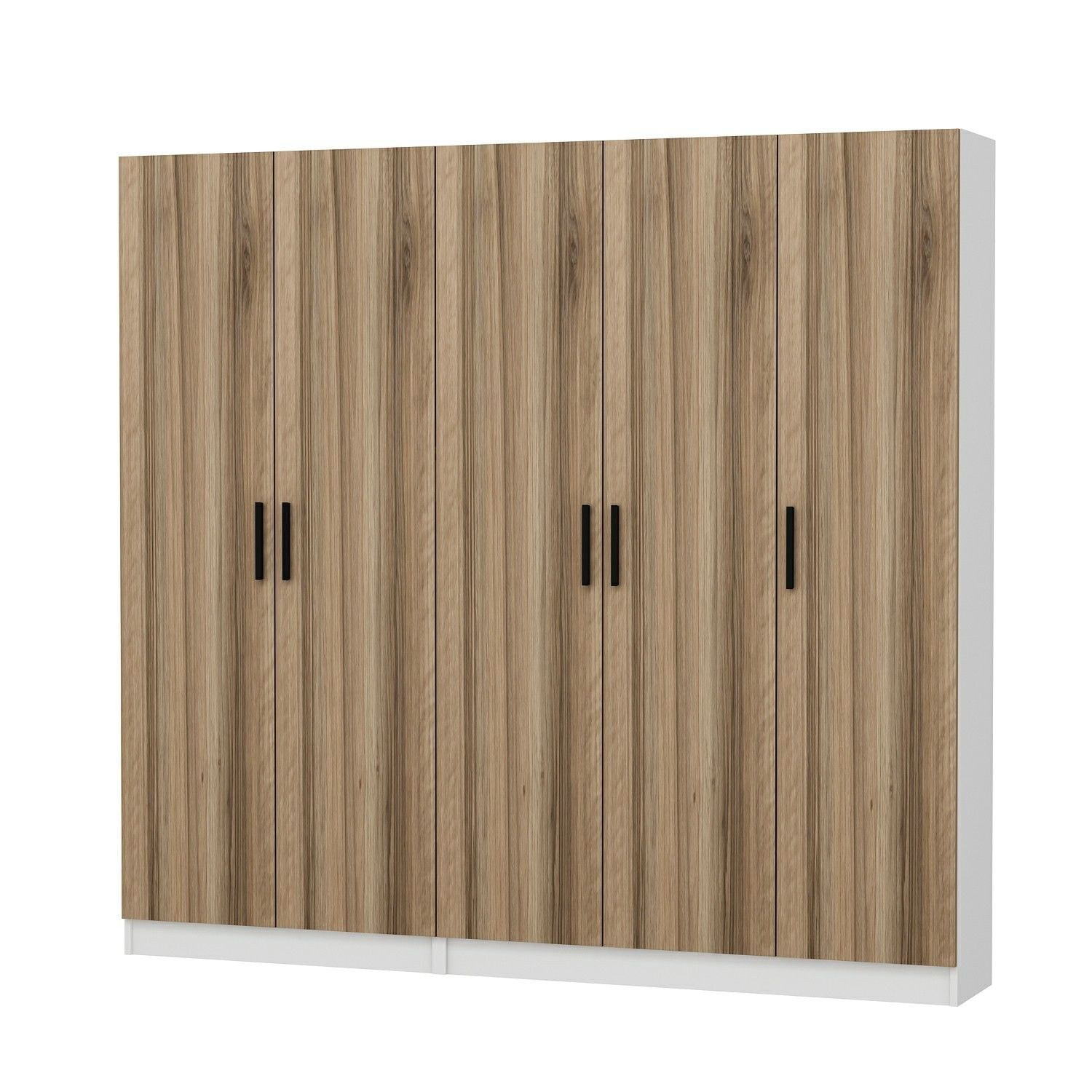 Cuier hol Hanah Home, PAL melaminat, 225 x 35 x 210 cm, nuc, 506MNR3197 — imaginea 6