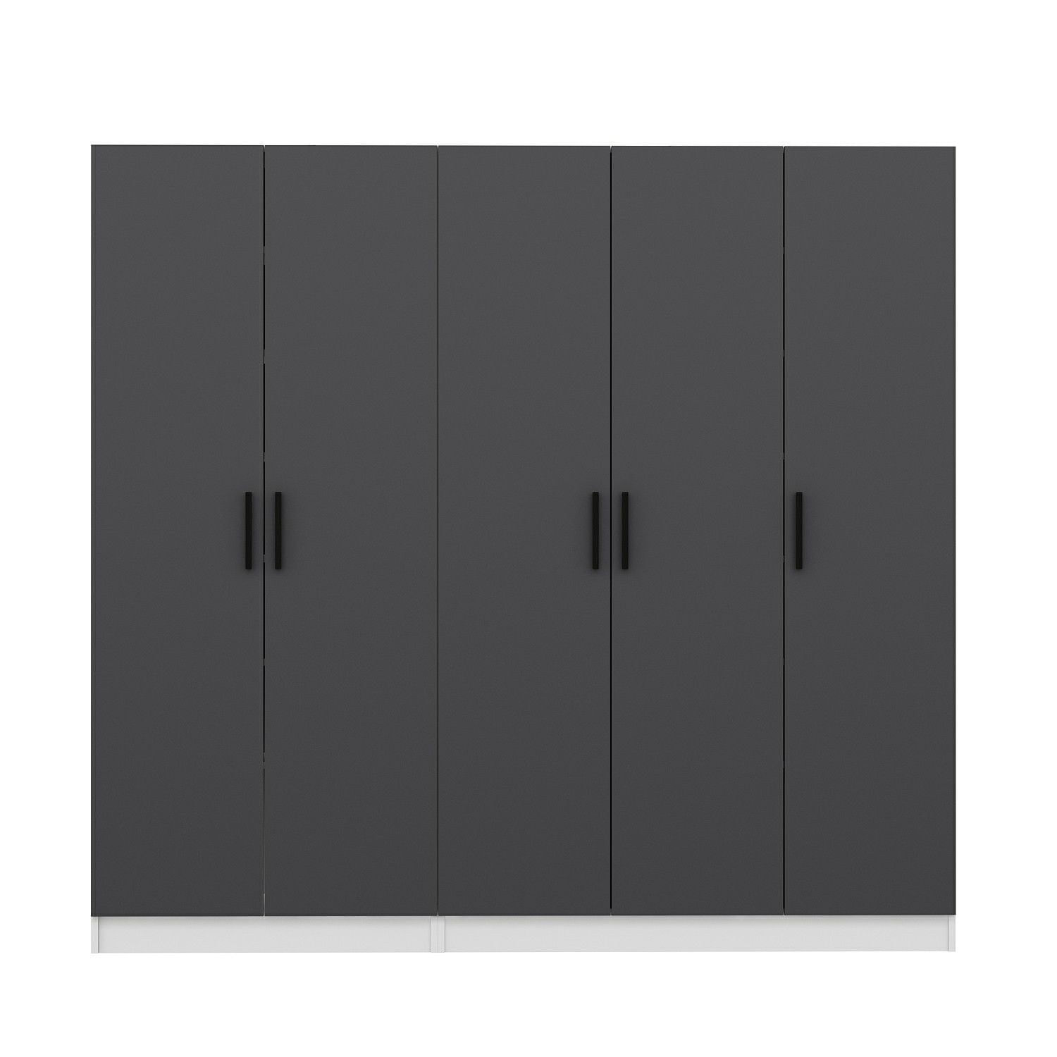Cuier hol Hanah Home, PAL melaminat, 225 x 35 x 210 cm, antracit, 506MNR3186 — imaginea 2