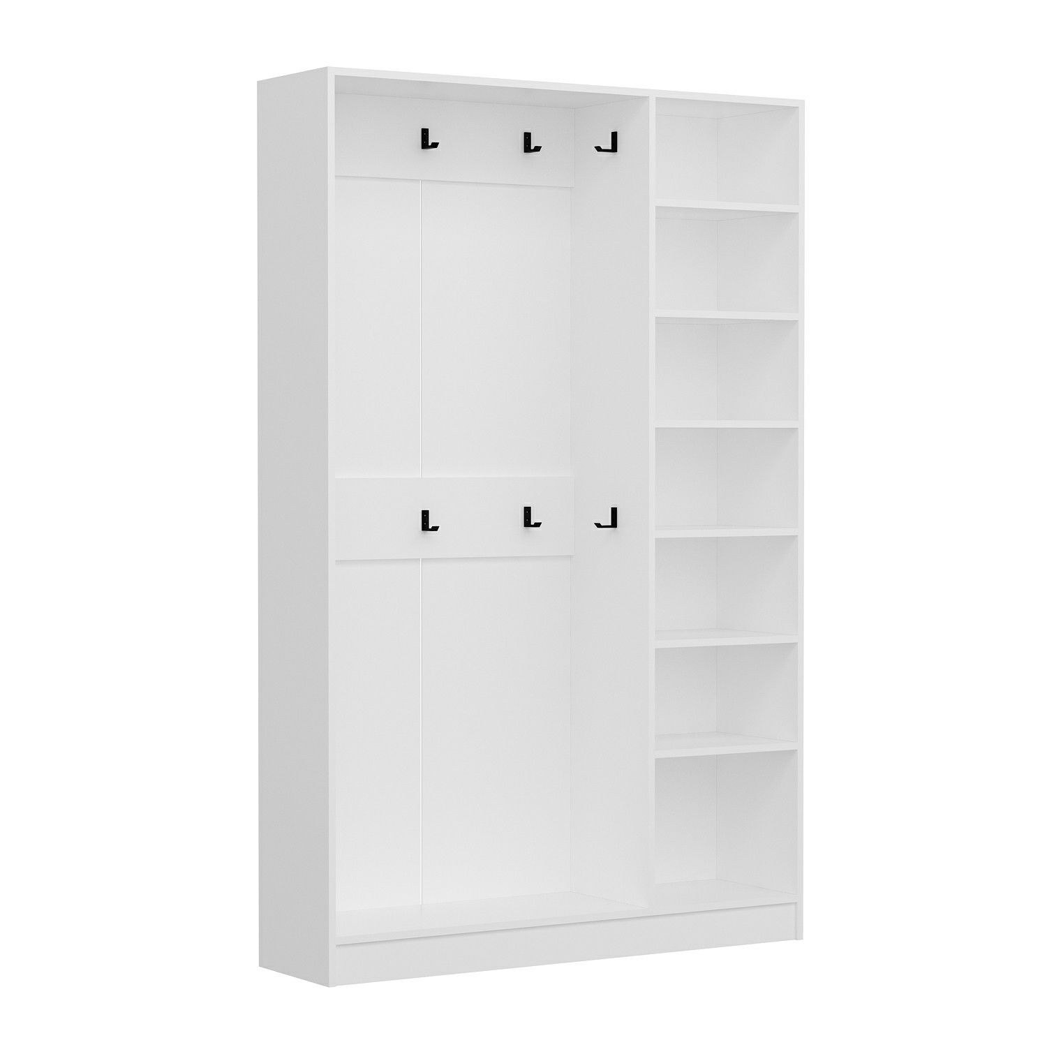 Cuier hol Hanah Home, PAL melaminat, 135 x 35 x 210 cm, alb, 506MNR3218 — imaginea 8