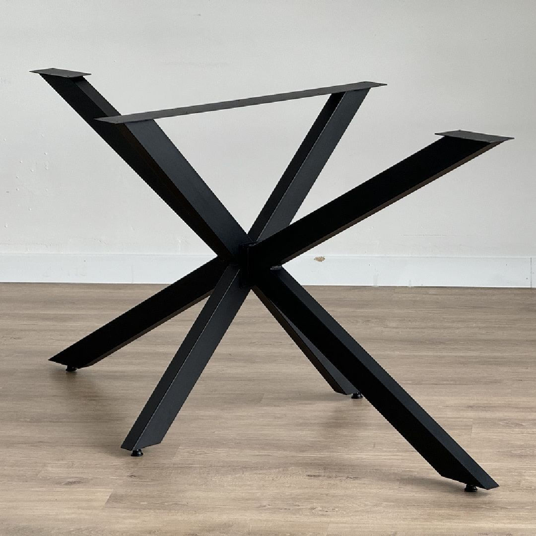 Picioare metal masă Hanah Home, metal, 150 x 78 x 71 cm, negru, 540MDR1501