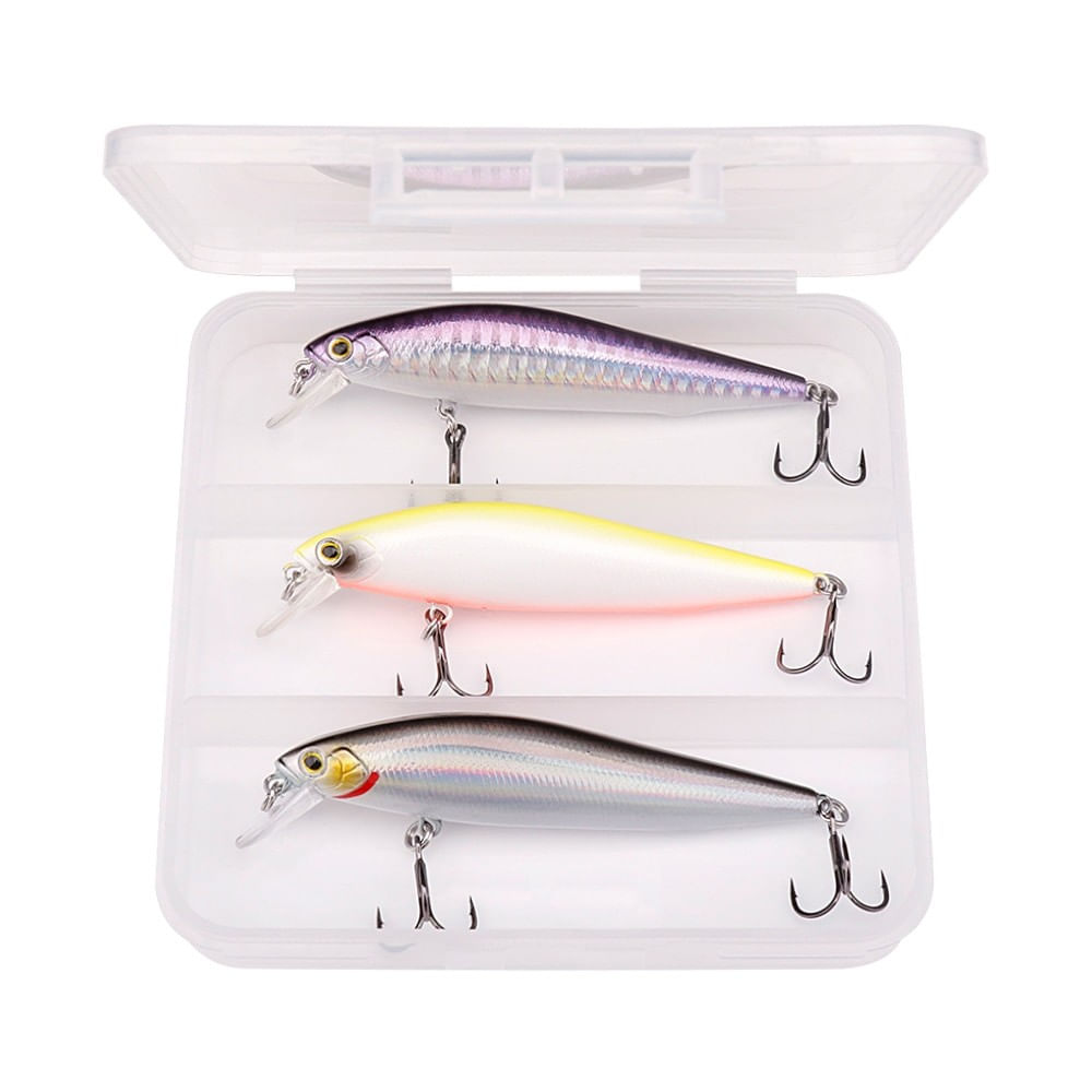 Set 3 voblere 90mm 10g, vibratie puternica, scufundare toata adancimea, stiuca somn salau, FISHINGBOX, model 4