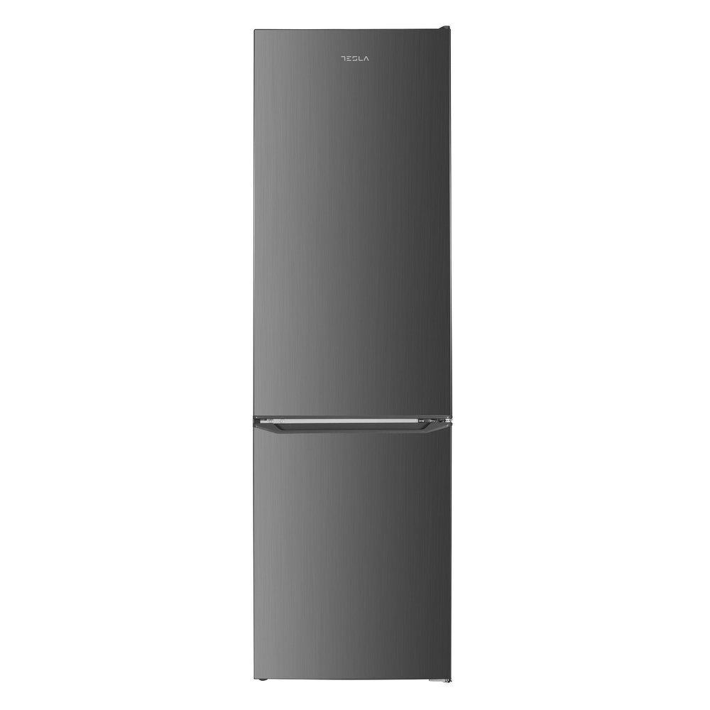 Combina frigorifica Tesla RC2600HE, Clasa E, 262 l, Iluminare LED, H 180cm Inox