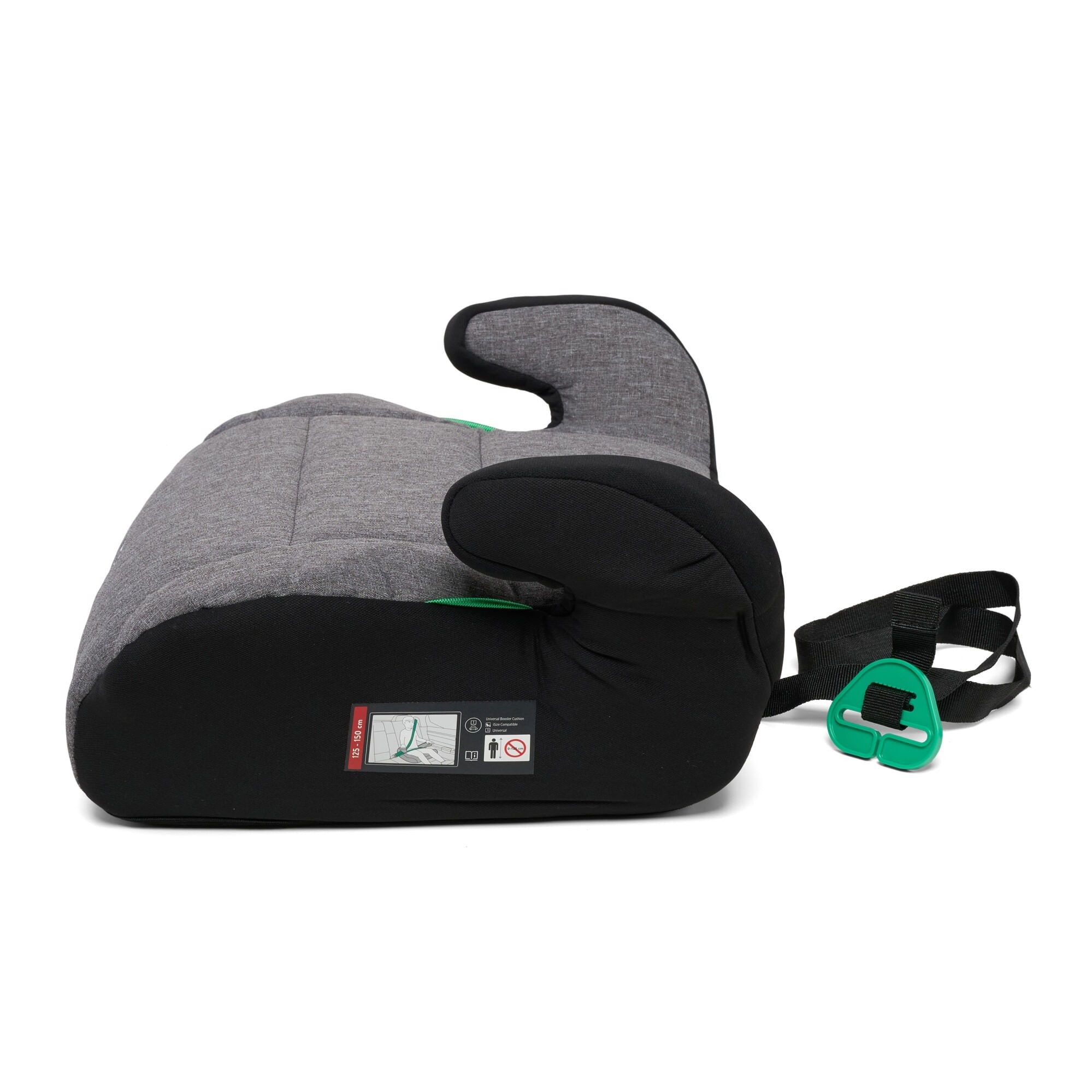 Inaltator auto pentru copii U-Grow, 125-150cm, certificat R129, fara isofix, gri/negru