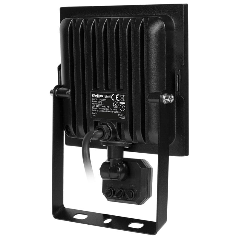 Proiector LED Rebel cu senzor de miscare, 50W, 4250lm, lumina neutra, 4000K, IP65 — imaginea 2