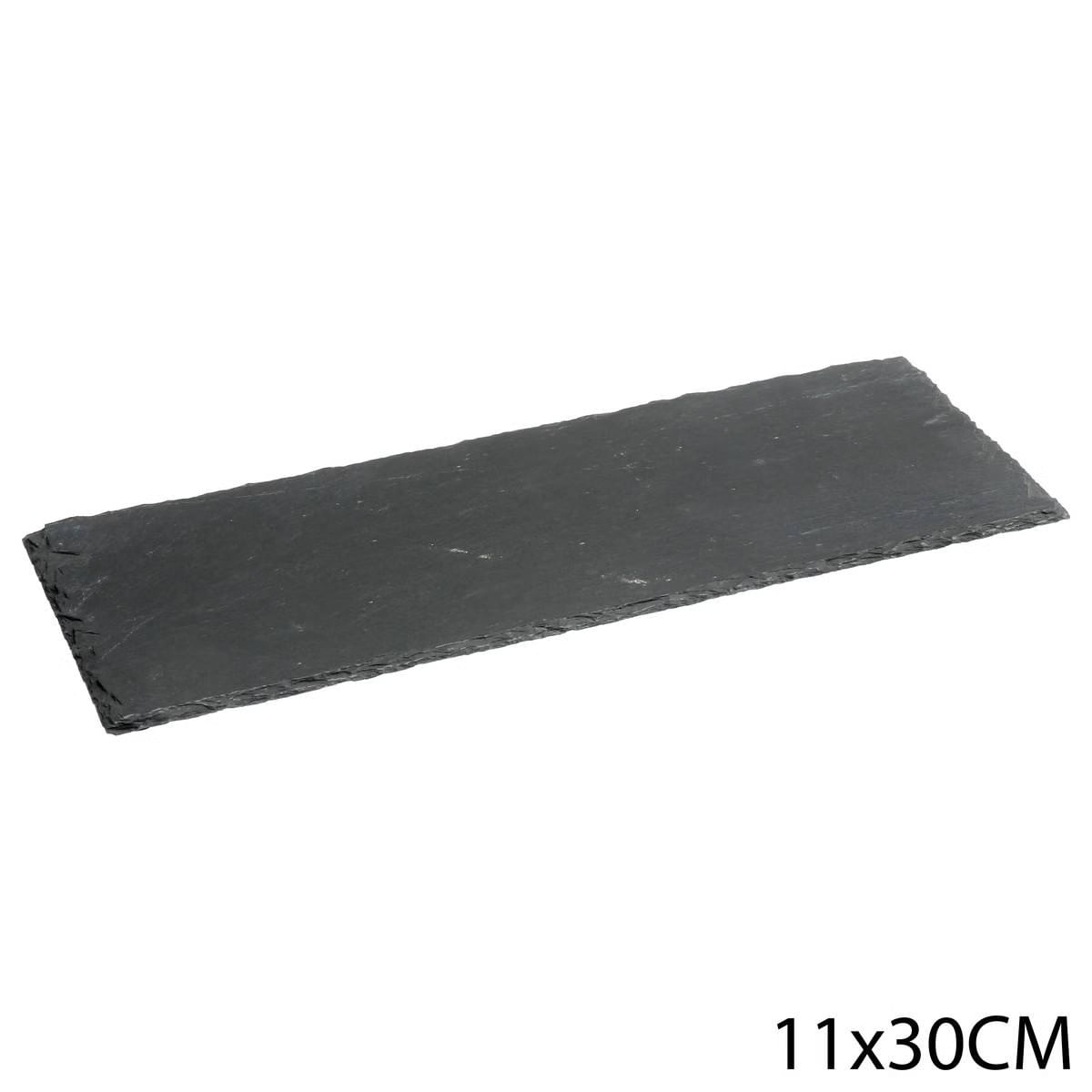 Platou servire Atmosphera ardezie, 11x30 cm, negru — imaginea 3