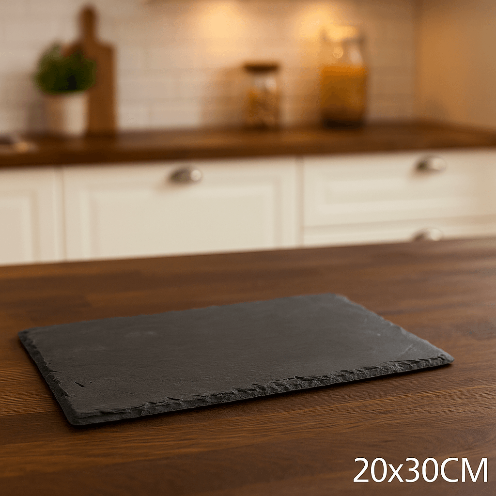 Platou servire Atmosphera ardezie, 20x30 cm, negru — imaginea 2