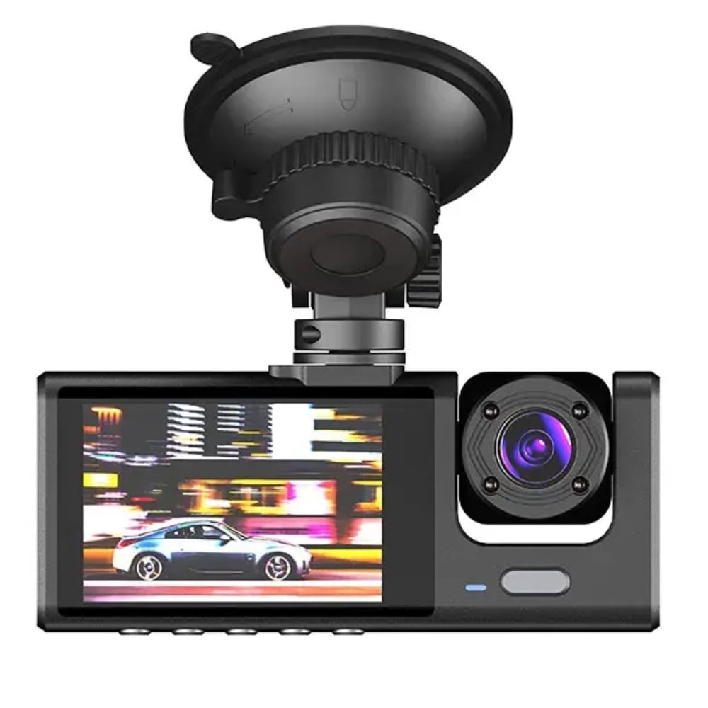 Camera video auto tripla, 3 canale DVR, Dash Cam S1, WiFi, Night Vision, Rezolutie 1920x1080, Inregistrare dubla, Camp vizual ultralarg, Card 32 GB ca