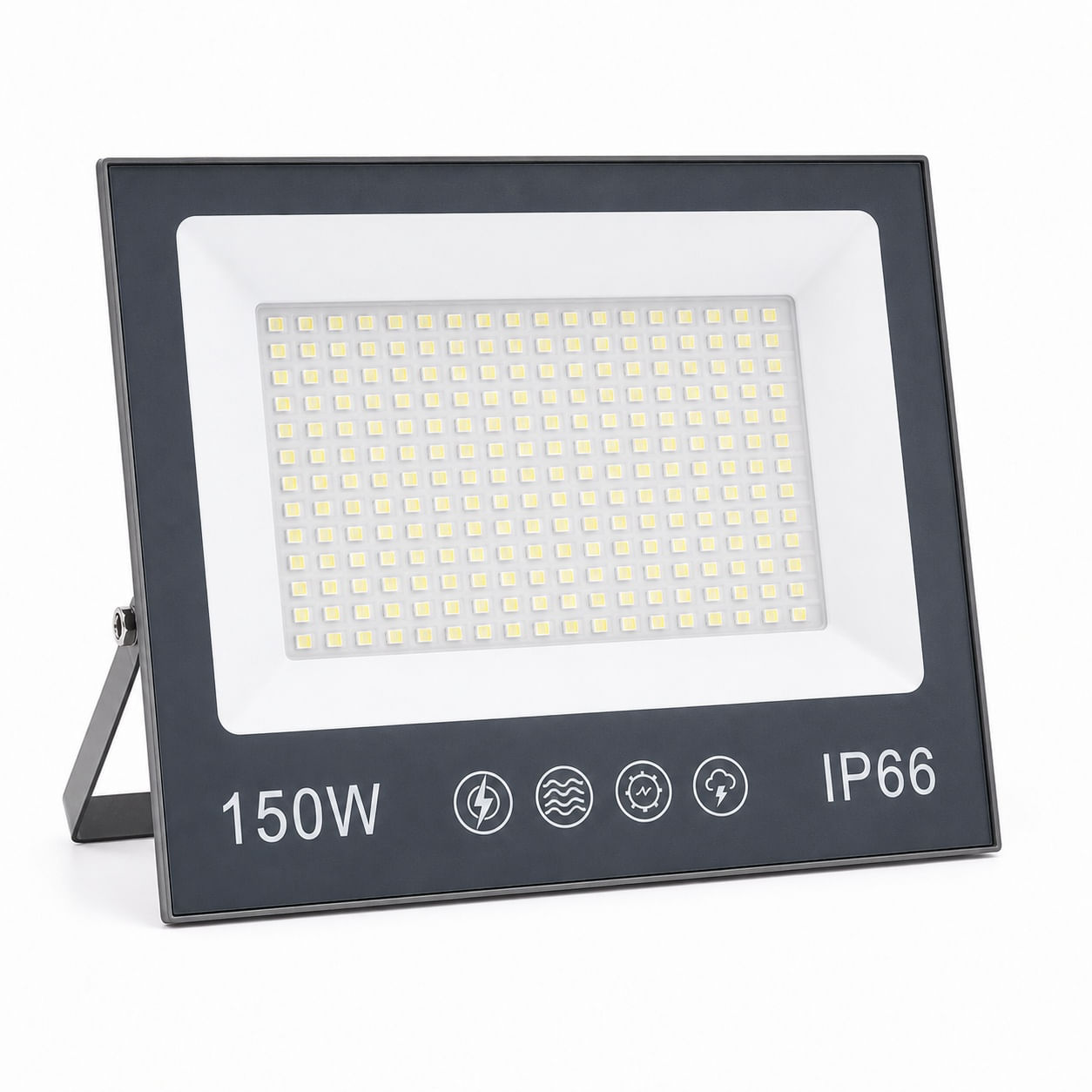 Proiector cu LED-uri de 150W, 15000LM, pentru exterior sau interior, IP66, din sticla mata anti-orbire — imaginea 3