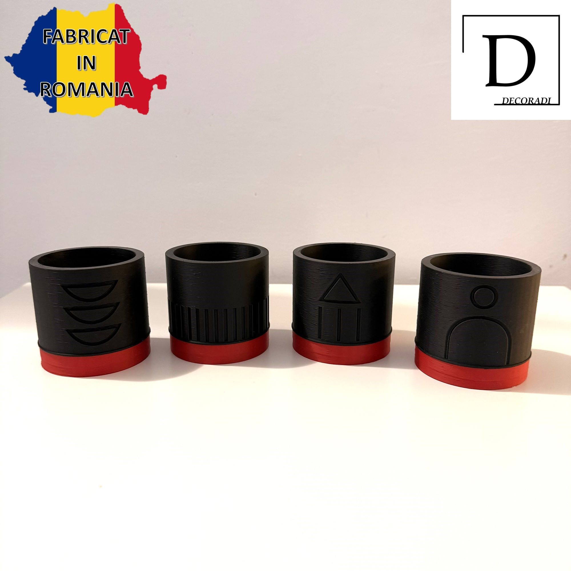 Set 4 Ghivece pentru plante mici (plantele nu sunt incluse), Diametru intern 6 cm — imaginea 2