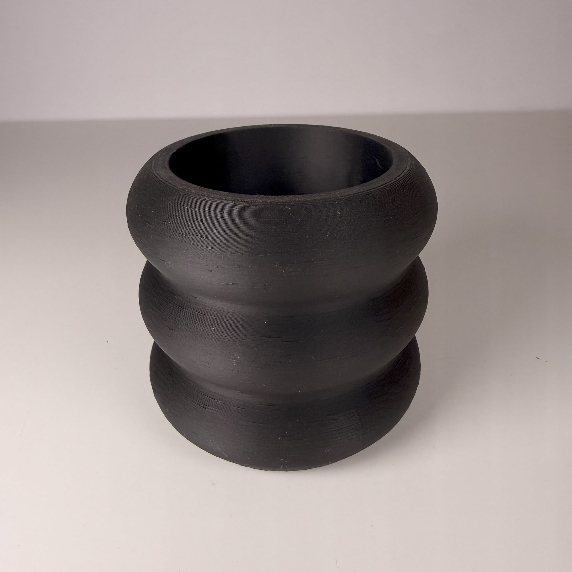 Ghiveci pentru plante mici (planta nu este inclusa), Diametru intern 6 cm, Negru — imaginea 3