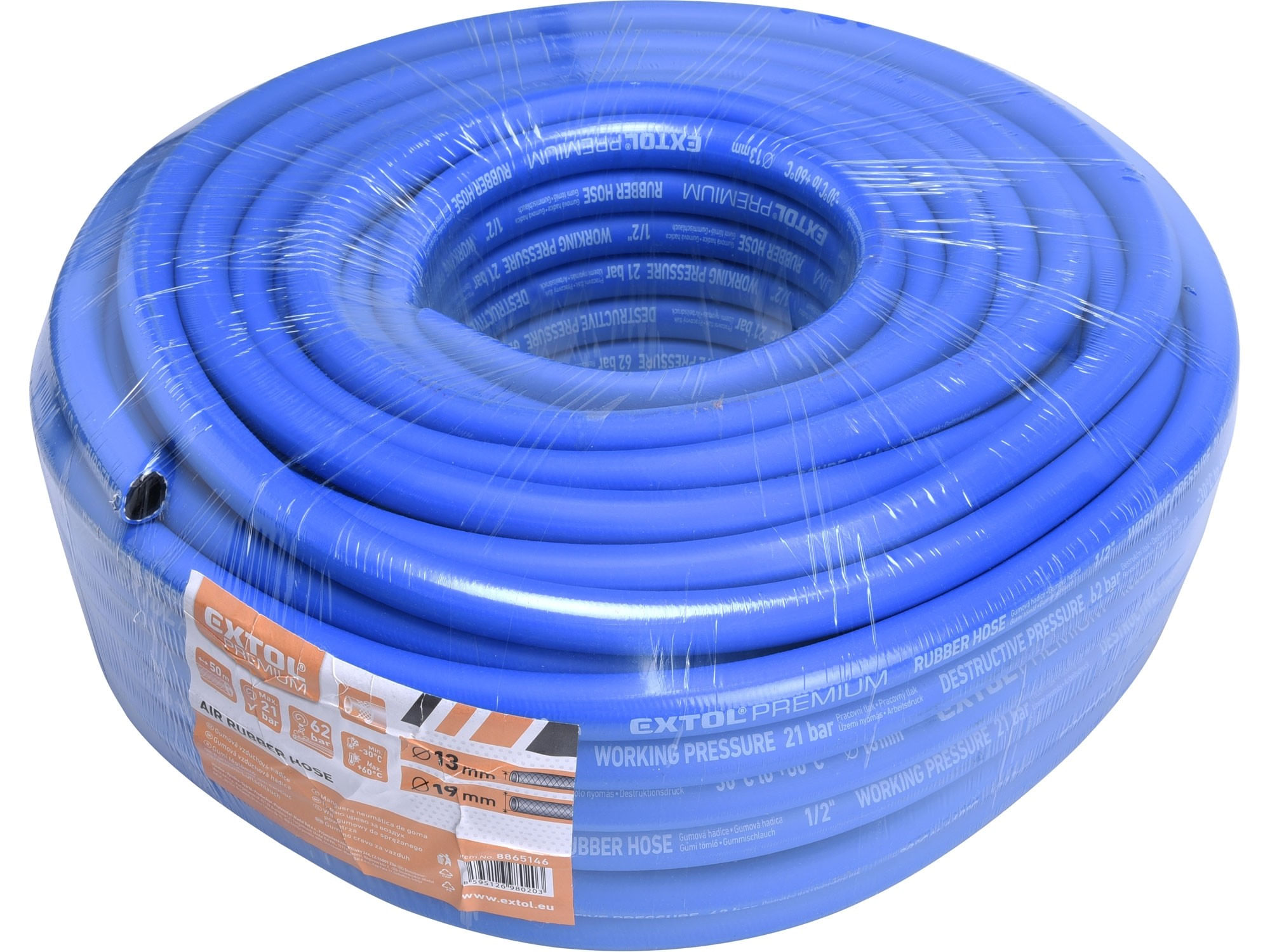 Furtun aer, 1/2" 50m, EXTOL PREMIUM , 8865146 — imaginea 2