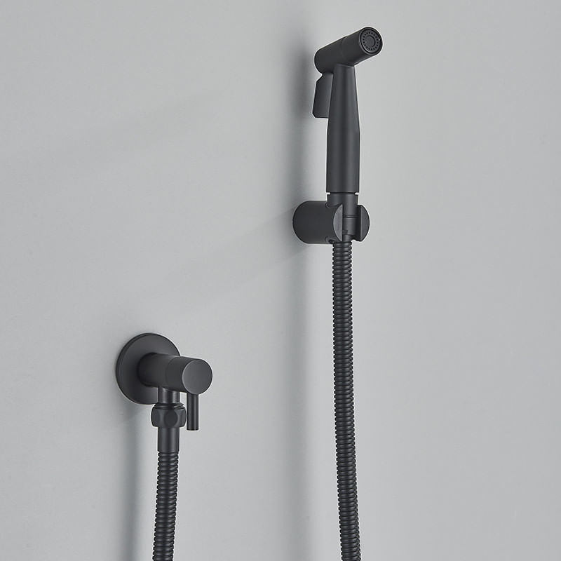 Baterie bideu, Blackswan, Tip M10, model negru mat, pentru apa rece, dimensiune 12 cm — imaginea 2
