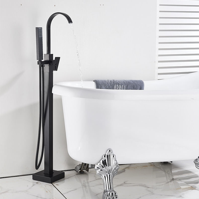 Baterie cada Free standing, Blackswan, Tip M18, model negru mat, dimensiune 108 cm — imaginea 2