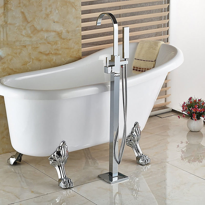 Baterie cada Free standing, Blackswan, Tip M19, model crom lucios, dimensiune 110 cm — imaginea 3