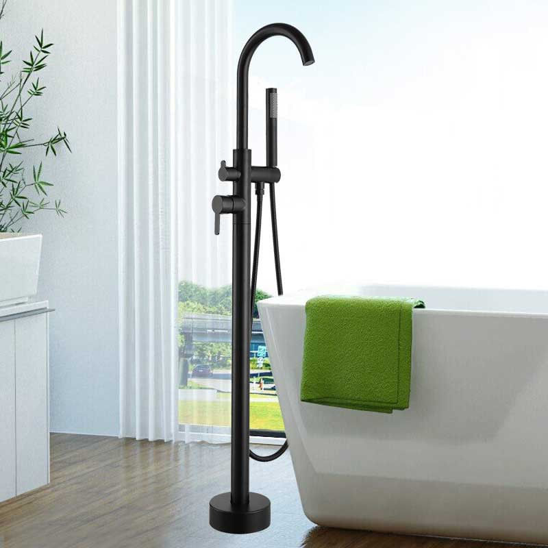 Baterie cada Free standing, Blackswan, Tip M50, model negru mat, dimensiune 117 cm — imaginea 3