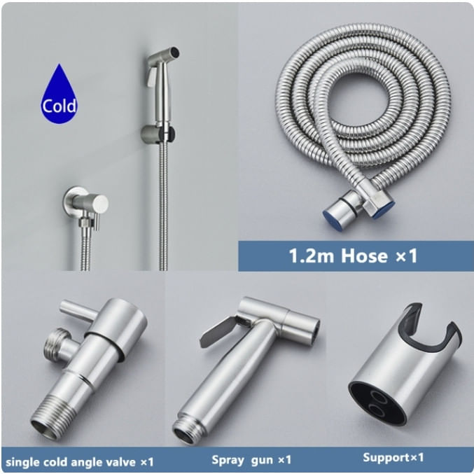 Baterie bideu, Blackswan, Tip M11, model nichel, pentru apa rece, dimensiune 12 cm — imaginea 5