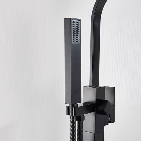 Baterie cada Free standing, Blackswan, Tip M18, model negru mat, dimensiune 108 cm — imaginea 4