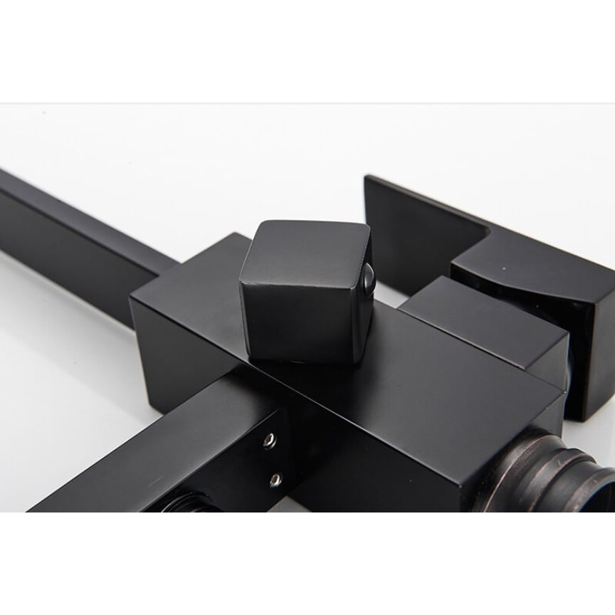 Baterie cada Free standing, Blackswan, Tip M18, model negru mat, dimensiune 108 cm — imaginea 6