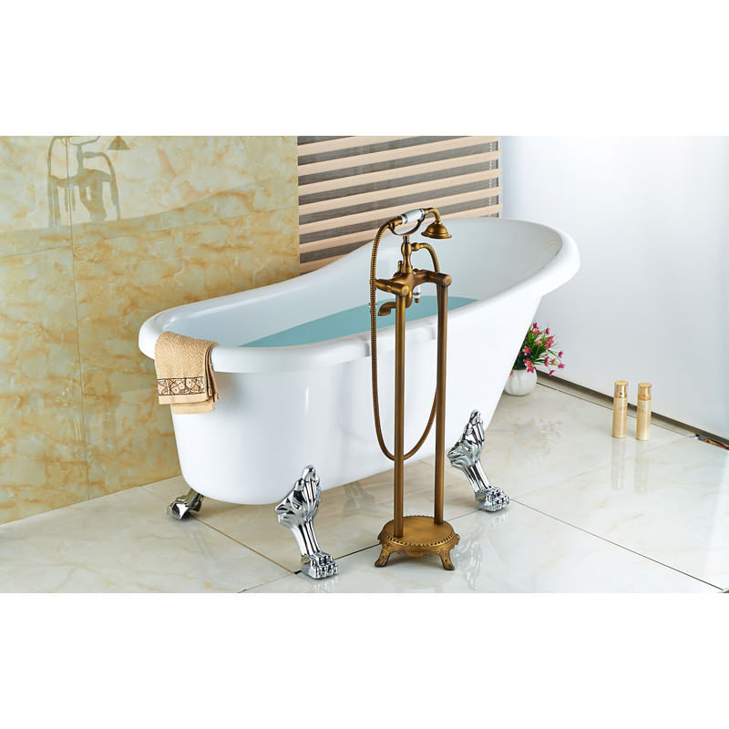 Baterie cada Free standing, Blackswan, Tip M40.1 ceramica, model bronz antichizat, dimensiune 100 cm — imaginea 5