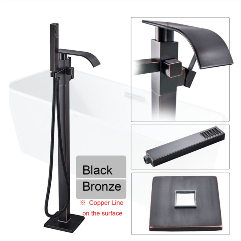Baterie cada Free standing, Blackswan, Tip M17, model negru antichizat, dimensiune 100 cm — imaginea 5