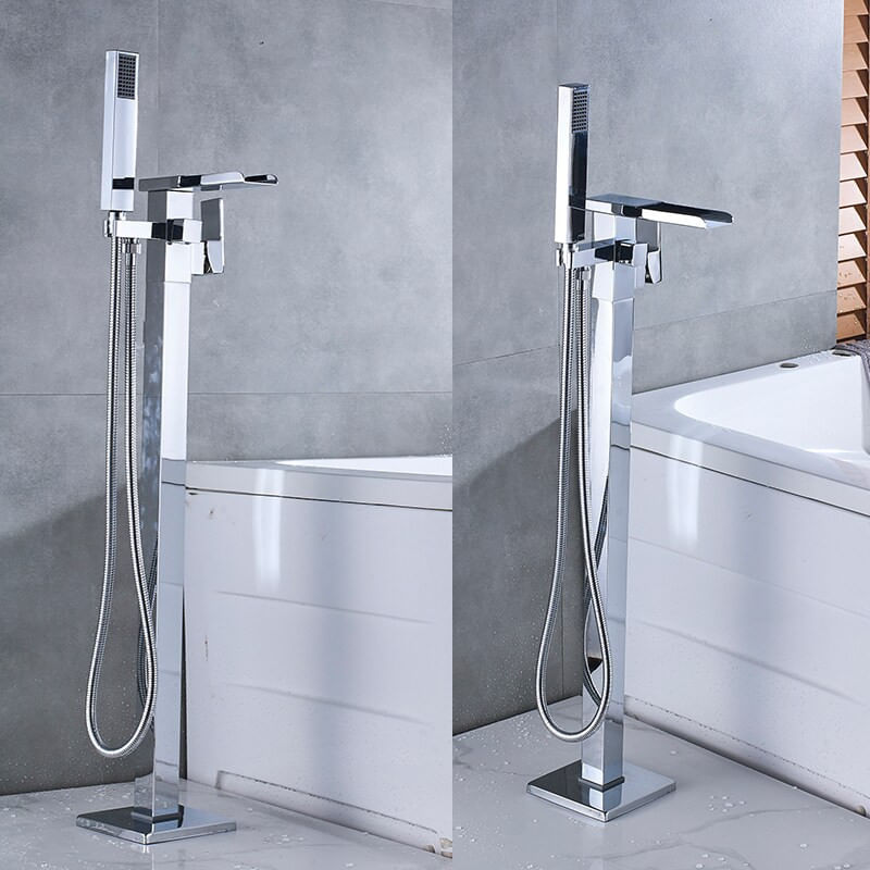 Baterie cada Free standing, Blackswan, Tip Cascada cu LED M63, model crom lucios, dimensiune 98 cm — imaginea 4