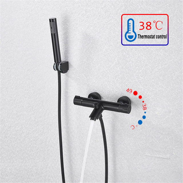 Baterie cada, Blackswan, Tip M88, model negru mat cu termostat, dimensiune 26.7 cm — imaginea 2