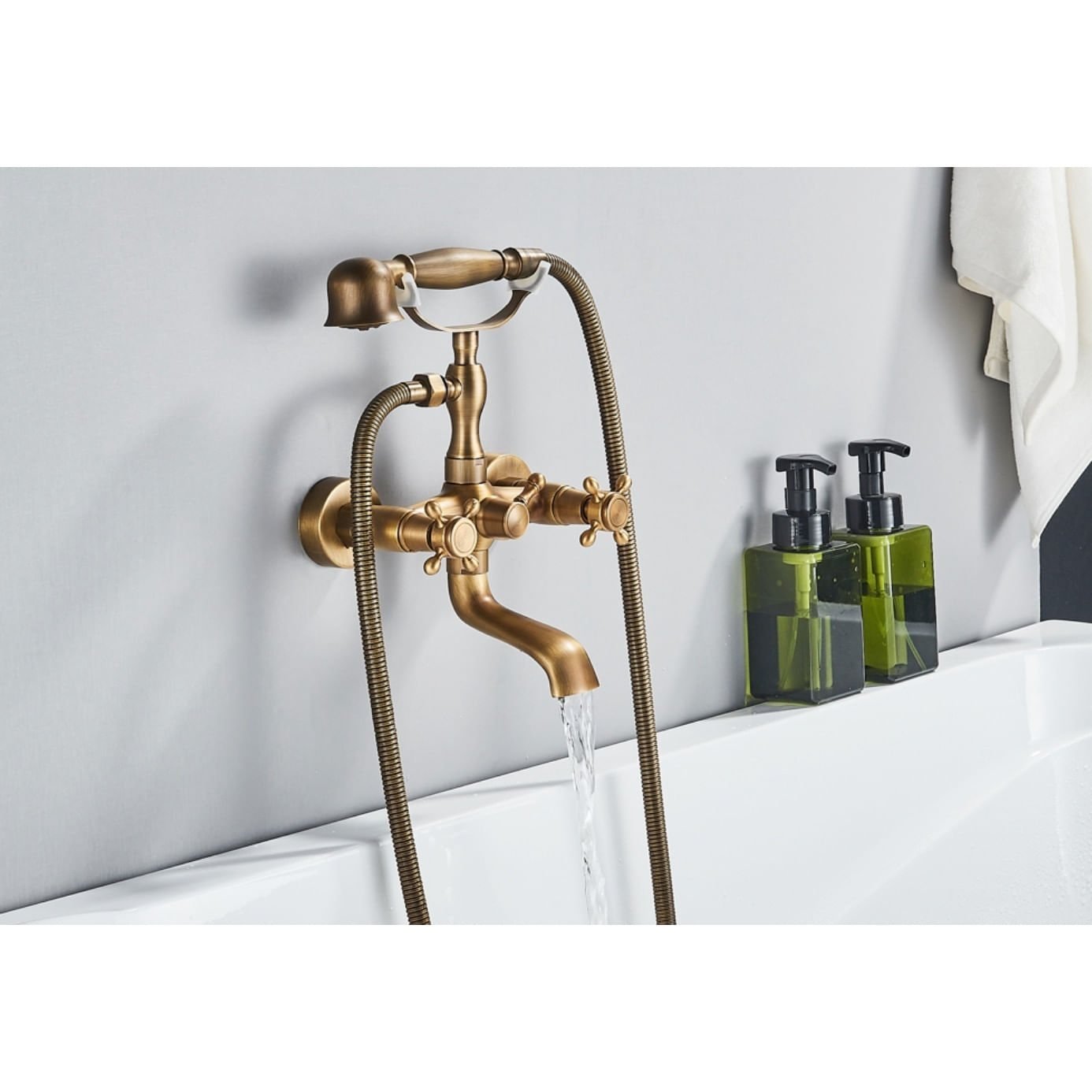 Baterie cada, Blackswan, Tip M39, model bronz antichizat, dimensiune 18 cm — imaginea 5