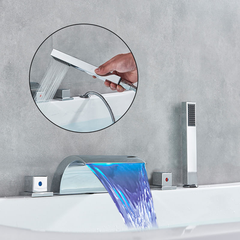 Baterie cada, Blackswan, Tip M92, model crom cu dus cu 5 piese, dimensiune 18 cm — imaginea 3