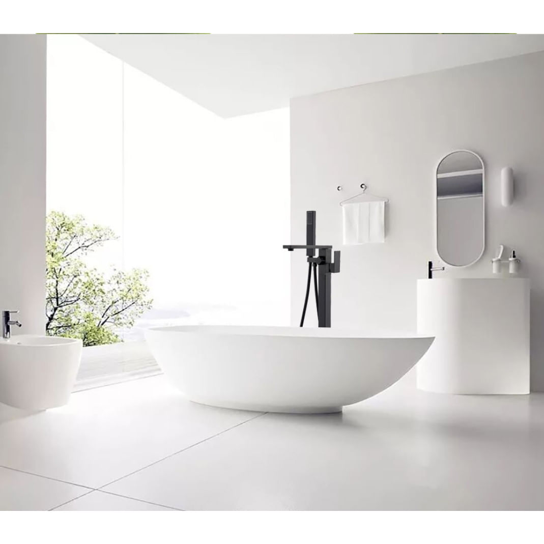 Baterie cada Free standing, Blackswan, Tip M81, model negru mat, dimensiune 100 cm — imaginea 4