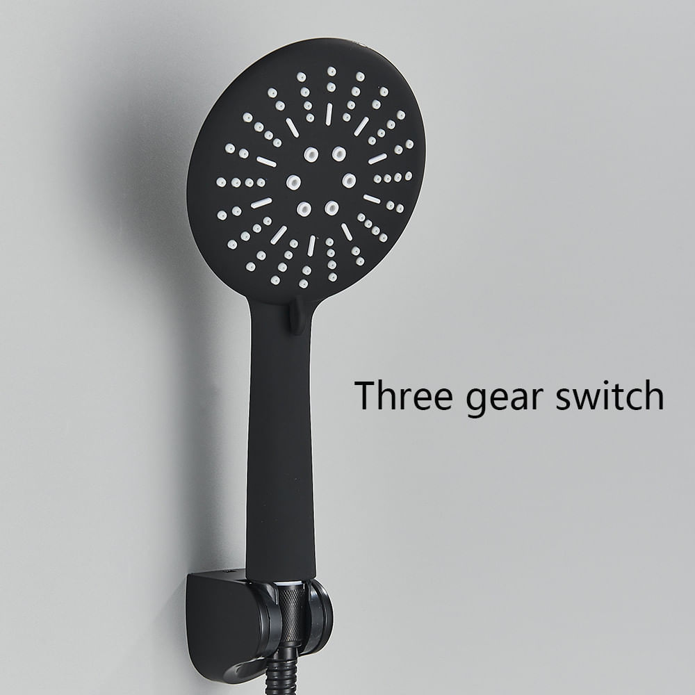 Baterie cada, Blackswan, Tip M87, model negru mat cu termostat si dus cu 3 functii, dimensiune 26.7 cm — imaginea 5