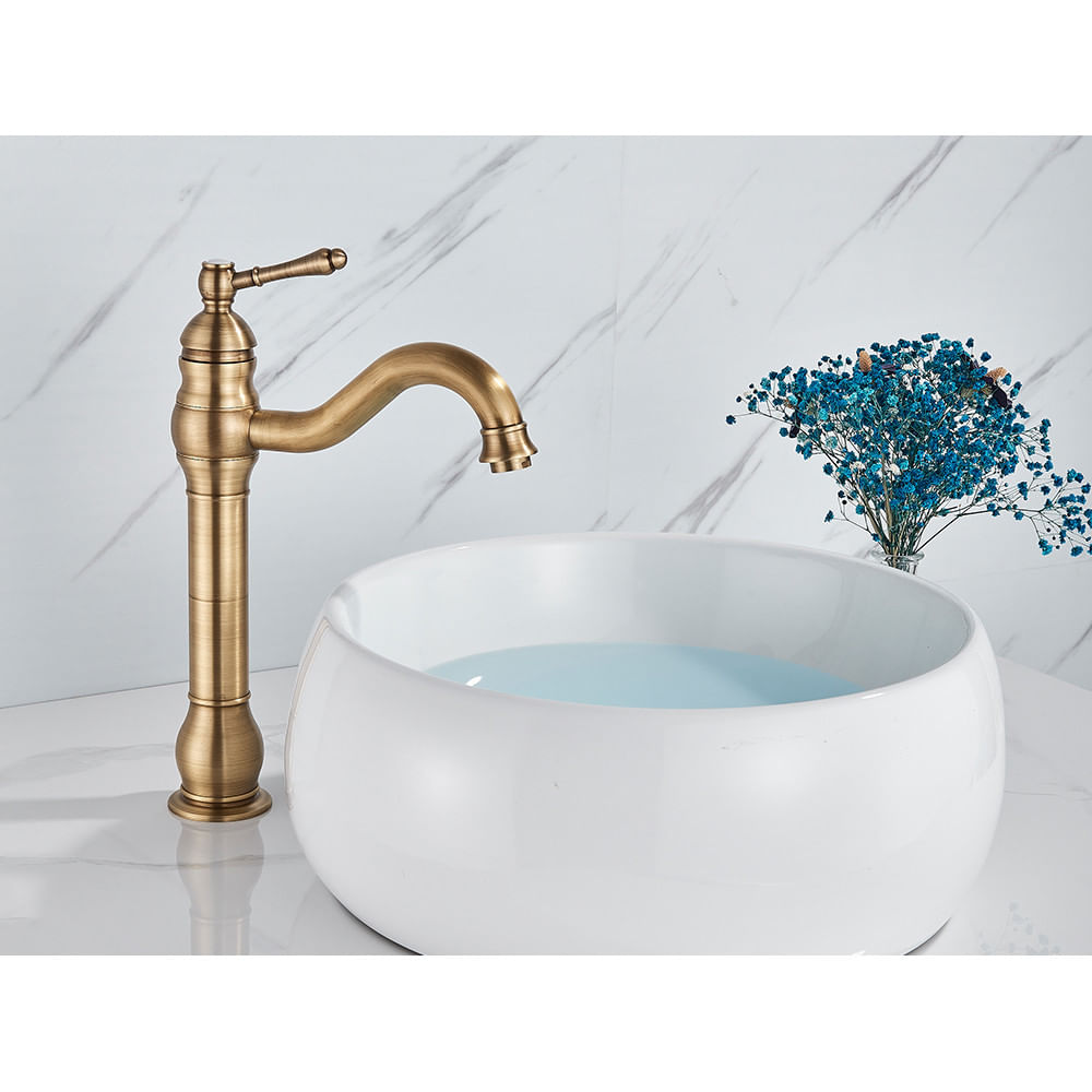 Baterie chiuveta baie, Blackswan, Tip M152, model bronz antichizat lung, dimensiune 32.5 cm — imaginea 2