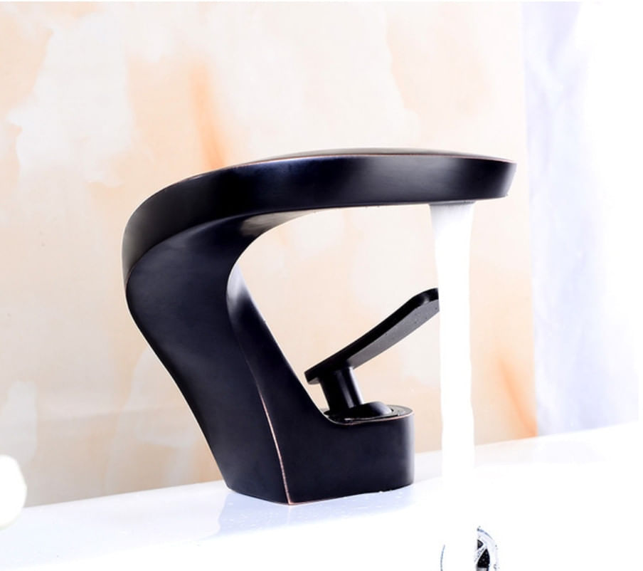 Baterie chiuveta baie, Blackswan, Tip M17, model negru antichizat, dimensiune 14.5 cm — imaginea 2