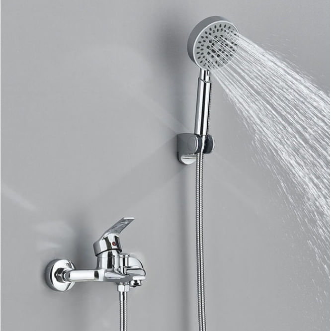Baterie cada, Blackswan, Tip M97, model crom cu dus cu 5 moduri, dimensiune 21 cm — imaginea 3