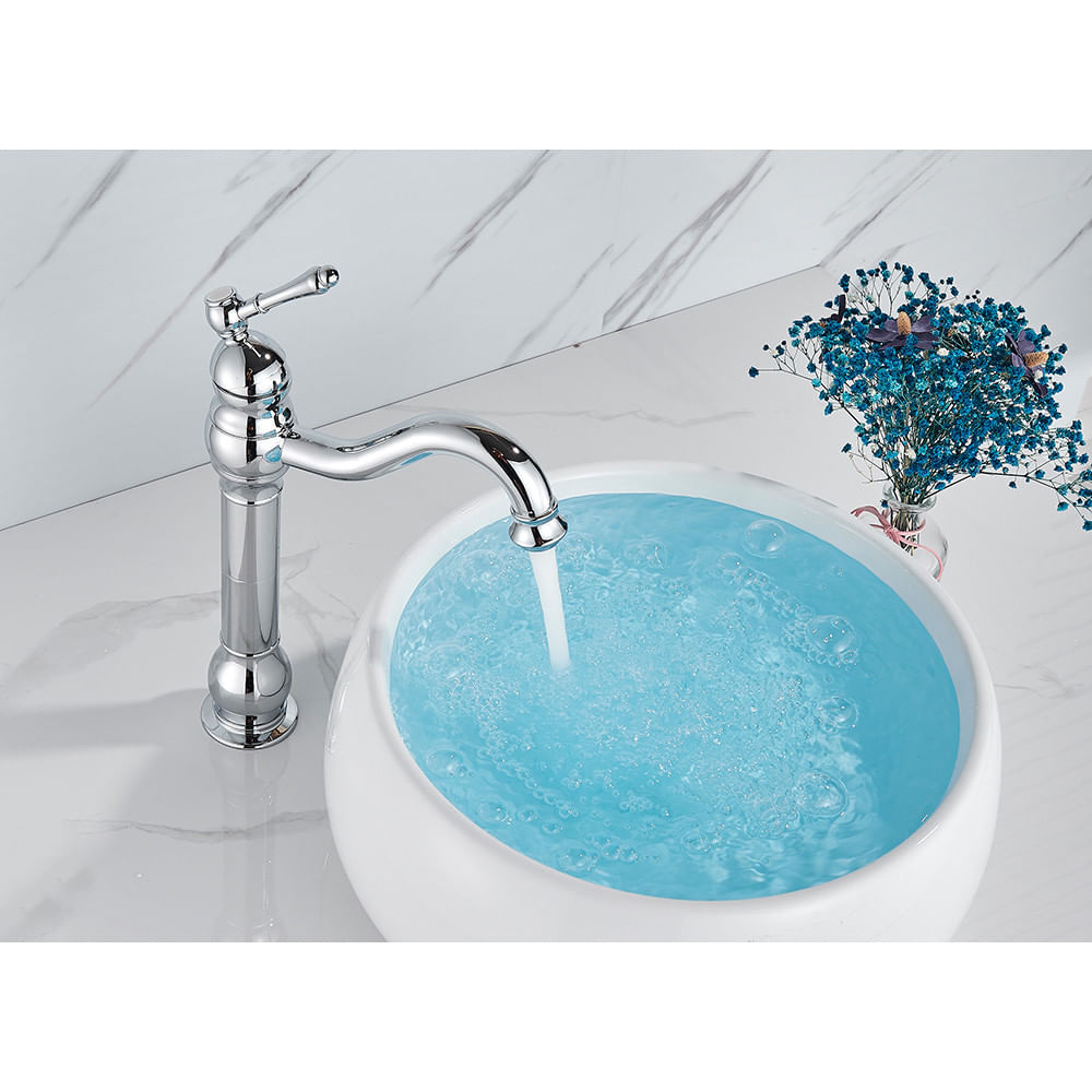 Baterie chiuveta baie, Blackswan, Tip M151, model crom lung, dimensiune 32.5 cm — imaginea 3